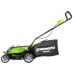 Аккумуляторная газонокосилка GreenWorks G40LM35K2 40В G-MAX DigiPro