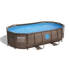 Каркасный бассейн Bestway Power Steel Swim Vista 56716 (549x274x122 с фильтр-насосом и лестницей)