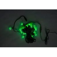 Гирлянда белт-лайт IQ LED 50CM, 10M, 240V, белт-лайт с лампами, зелёный/черный провод
