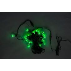 Гирлянда белт-лайт IQ LED 50CM, 10M, 240V, белт-лайт с лампами, зелёный/черный провод