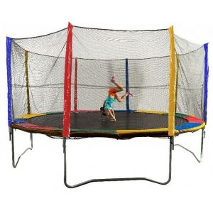 Батут Sundays Acrobat-D435 (с сеткой, разноцветный)