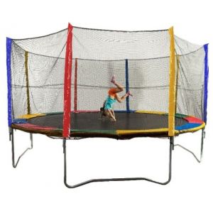 Батут Sundays Acrobat-D490 (с сеткой, разноцветный)