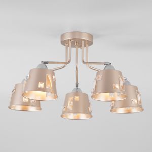 Потолочная люстра с поворотными рожками Eurosvet 70105/5 шампань