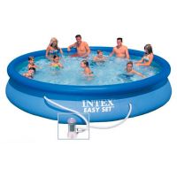 Надувной бассейн Intex Easy Set 28158NP (457х84 см) + фильтр-насос