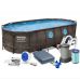 Каркасный бассейн Bestway Power Steel Swim Vista 56716 (549x274x122 с фильтр-насосом и лестницей)