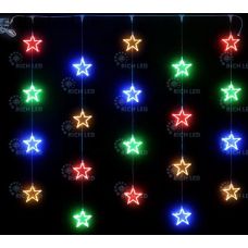 Светодиодный узорный занавес Rich LED Звезды