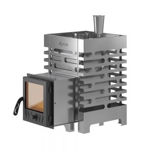 Банная печь ASTON 12 INOX стекло