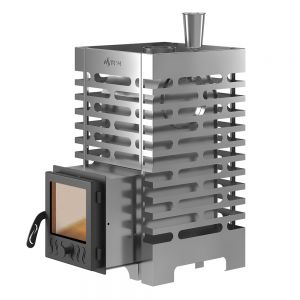 Банная печь ASTON 16 INOX стекло