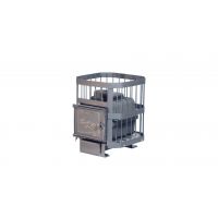 Банная печь НМК Сибирь-15 чугунная дверца с ВТК (сетка)