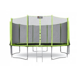 Батут Alpin 4.35 см с защитной сеткой и лестницей