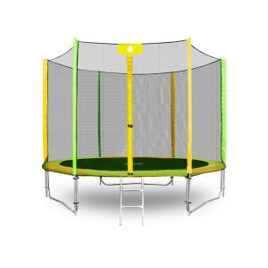 Батут Alpin ATGY-252 с защитной сеткой и лестницей