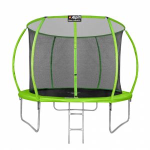 Батут Alpin Sky 12ft - 374 см с защитной сеткой и лестницей
