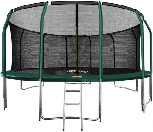 Батут Arland Премиум 16ft с внутренней сеткой и лестницей (темно-зеленый)