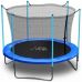 Батут AtlasSport 252 см (8ft) с внутренней сеткой и лестницей BLUE