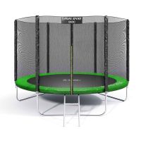 Батут Atlas Sport 312 см - 10ft Basic (3 ноги) с внешней сеткой и лестницей GREEN
