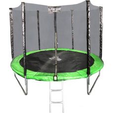 Батут Atlas Sport 312 см - 10ft Basic (с лестницей, зеленый)