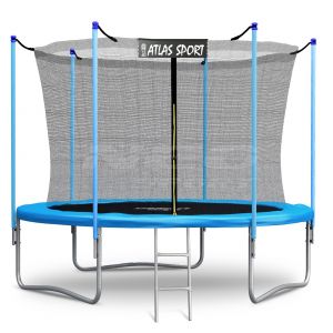 Батут Atlas Sport 312 см (10ft) (внутренняя сетка и лестница) BLUE