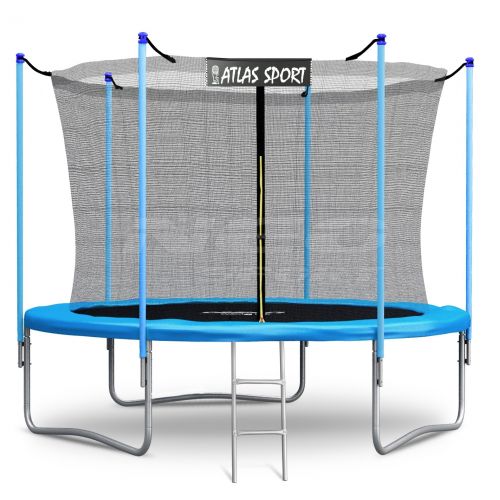 Батут Atlas Sport 312 см (10ft) (внутренняя сетка и лестница) BLUE