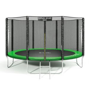 Батут Atlas Sport 435см - 14ft зелёный
