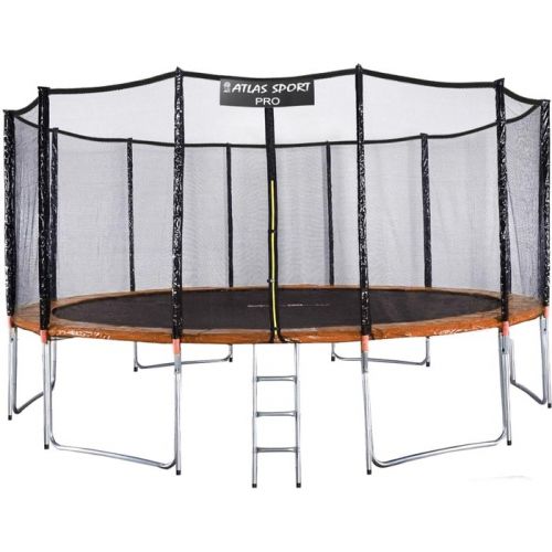 Батут Atlas Sport 490 см - 16ft Pro (оранжевый)