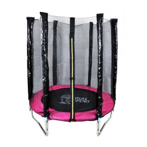 Батут Atlas Sport PINK 140 см (4.5ft) на эластичных ремнях