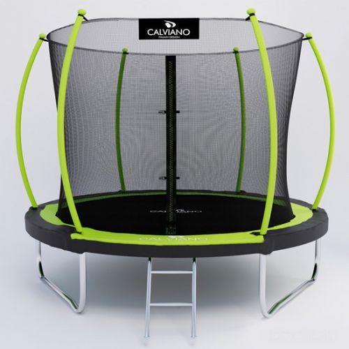 Батут Calviano Inside Master Green 252 см - 8ft (внутренняя сетка, с лестницей)
