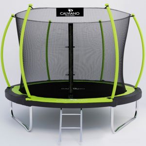 Батут Calviano Inside Master Green 312 см - 10ft (внутренняя сетка, с лестницей)..