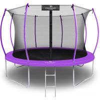 Батут Calviano Inside Master Purple 374 см - 12ft (внутренняя сетка, с лестницей)