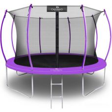Батут Calviano Inside Master Purple 374 см - 12ft (внутренняя сетка, с лестницей)