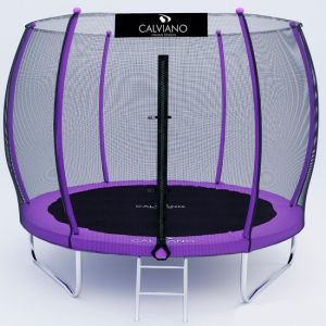 Батут Calviano Outside Master Purple 312 см - 10ft (внешняя сетка, с лестницей)