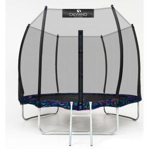 Батут Calviano Outside Master Smile 252 см - 8ft (внешняя сетка, с лестницей)