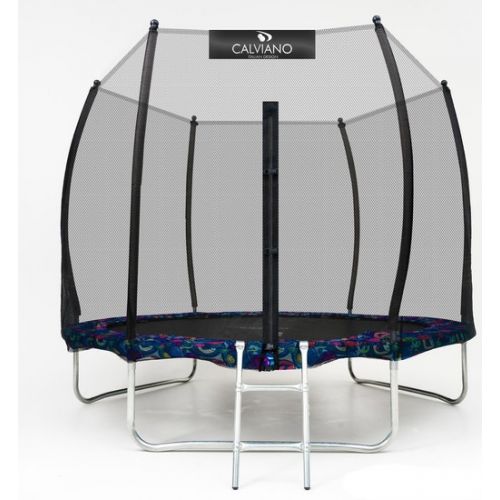 Батут Calviano Outside Master Smile 252 см - 8ft (внешняя сетка, с лестницей)