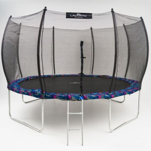 Батут Calviano Outside Master Smile 374 см - 12ft (внешняя сетка, с лестницей)
