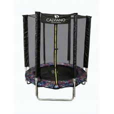 Батут Calviano Smile 183 см-6 ft с внешней сеткой складной