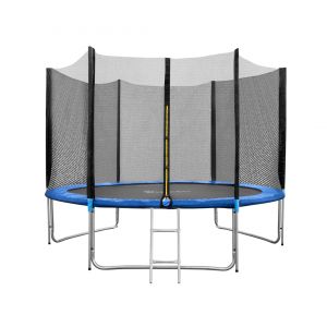 Батут FunFit 312 см-10ft PRO (усиленные опоры) с внешней сеткой и лестницей