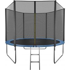 Батут GetActive Jump 10ft - 312 см складной, лестница, сетка (синий)