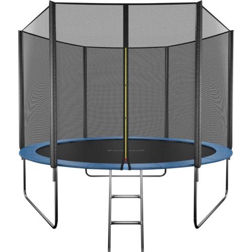 Батут GetActive Jump 10ft - 312 см складной, лестница, сетка (синий)