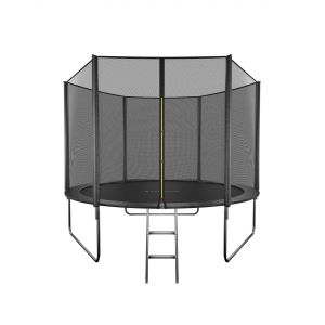 Батут GetActive Jump 10ft - 312 см складной, лестница, сетка (черный)