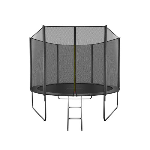 Батут GetActive Jump 10ft - 312 см складной, лестница, сетка (черный)