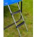 Батут GetActive Jump PRO 12FT с лестницей и внутренней сеткой (синий)