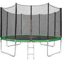 Батут Happy Jump 14ft Pro 435 см с внешней сеткой и лестницей