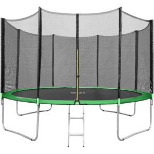 Батут Happy Jump 13ft Pro 404 см с внешней сеткой и лестницей
