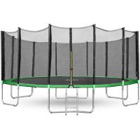 Батут Happy Jump 16ft Pro 490 см с внешней сеткой и лестницей