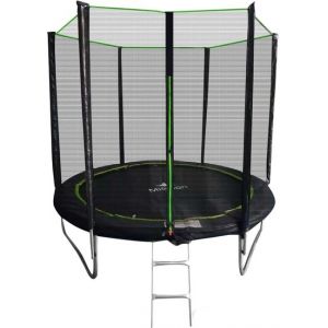Батут Misoon 8ft-252 BASIC+лестница внешняя сетка