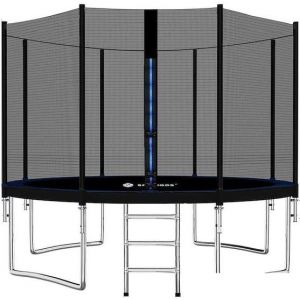 Батут Springos 12ft 374 см (с внешней сеткой и лестницей)