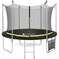 Батут Springos 12ft 374 см (с внутренней сеткой и лестницей)