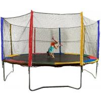 Батут Sundays Acrobat-D374 (с сеткой, разноцветный)