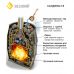 Чугунная печь для бани Везувий Легенда Русский Пар Ковка 18 (240)