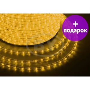 Дюралайт LED Light-neon 36 LED/m свечение с динамикой желтый /1М