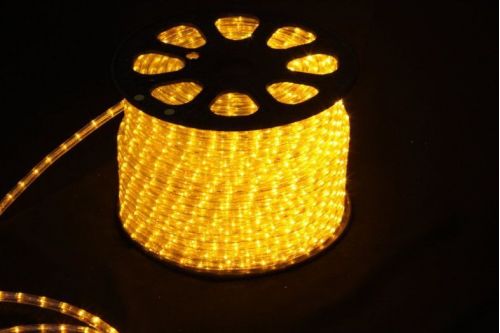 Дюралайт Rich Led 3-проводной RL-DL-3W-100-240-Y 13мм (желтый)/ 1М